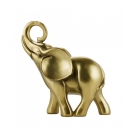 Elefante Dourado 17cm - Resina Animais