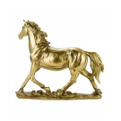 Cavalo Dourado 25cm - Resina Animais