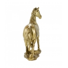 Cavalo Dourado 25cm - Resina Animais