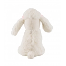 Cachorro Branco Poodle LaÃ§os Sentado 25cm - PelÃºcia