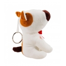 Chaveiro Cachorro Narigudo Branco 16cm - PelÃºcia