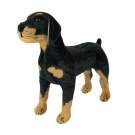 Cachorro Rottweiler Realista 55cm - PelÃºcia