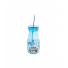 Copo Azul Com Canudo Mickey E Minnie Tsum Tsum 350ml - Disney