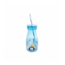 Copo Azul Com Canudo Mickey E Minnie Tsum Tsum 350ml - Disney