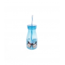 Copo Azul Com Canudo Mickey E Minnie Tsum Tsum 350ml - Disney