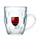 Caneca Vidro 310ml Com Abridor - Flamengo