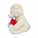 Urso Branco CoraÃ§Ã£o Te Amo 110cm - PelÃºcia