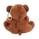 Chaveiro Urso Marrom Escuro CoraÃ§Ã£o Amor 12cm - PelÃºcia