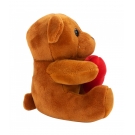 Chaveiro Urso Marrom Claro CoraÃ§Ã£o Amor 12cm - PelÃºcia