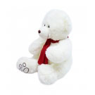 Urso de Pelucia Branco com Cachecol Foffy