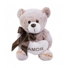 Urso CoraÃ§Ã£o Amor Marrom Alaranjado 30cm - PelÃºcia