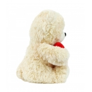 Urso Branco CoraÃ§Ã£o Te Amo 30cm - PelÃºcia