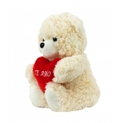 Urso Branco CoraÃ§Ã£o Te Amo 30cm - PelÃºcia