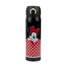 Garrafa TÃ©rmica Preta Minnie 400ml - Disney