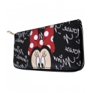 Carteira Rosto Minnie Preta - Disney