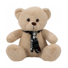Urso de PelÃºcia Bege Sentado com Cachecol 77cm