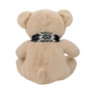 Urso de PelÃºcia Bege Sentado com Cachecol 77cm
