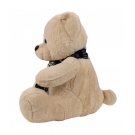 Urso de PelÃºcia Bege Sentado com Cachecol 77cm