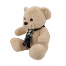 Urso de PelÃºcia Bege Sentado com Cachecol 77cm