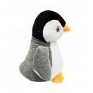 Pinguim de Pelúcia Cinza e Preto Foffy