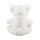 Urso Branco Sentado Gravata Borboleta 36cm - PelÃºcia