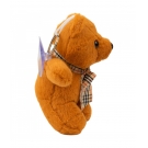 Chaveiro Urso Marrom Claro LaÃ§o 15cm - PelÃºcia