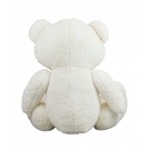 Urso Branco Sentado Sorriso 57cm - PelÃºcia