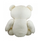 Urso Branco Sentado Sorriso 73cm - PelÃºcia