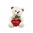 Urso Branco CoraÃ§Ã£o Te Amo 30cm - PelÃºcia