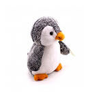 Pinguim de Pelúcia Cinza 25cm Foffy