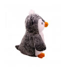 Pinguim de Pelúcia Cinza 25cm Foffy