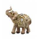 Elefante Tromba Levantada 11cm - Resina Animais