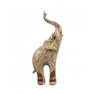 Elefante Tromba Levantada 22.5cm - Resina Animais