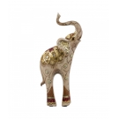 Elefante Tromba Levantada 28cm - Resina Animais