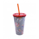 Copo Com Canudo Mickey 450ml - Disney