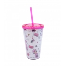 Copo Com Canudo Minnie 450ml - Disney