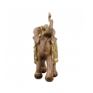 Elefante Tromba Levantada 20cm - Resina Animais