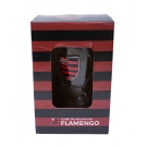 Caneca Vidro Bola Futebol 630ml - Flamengo