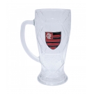 Caneca Vidro Bola Futebol 630ml - Flamengo