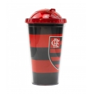 Copo De PlÃ¡stico Com Canudo 450ml - Flamengo