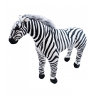  Zebra Realista Em PÃ© 75cm - PelÃºcia