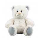 Urso Sentado Branco 23cm - PelÃºcia