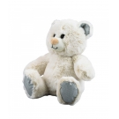 Urso Sentado Branco 23cm - PelÃºcia