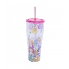 Copo Com Canudo Princesas Disney 360ml - Disney