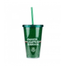 Copo PlÃ¡stico Canudo 450ml - Palmeiras