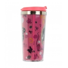 Copo TÃ©rmico Minnie Tampa Rosa 450ml - Disney