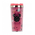 Copo TÃ©rmico Minnie Tampa Rosa 450ml - Disney