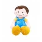 Boneco Sorridente Roupa Azul 44cm