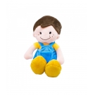 Boneco Sorridente Roupa Azul 29cm