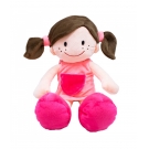 Boneca Sorridente Roupa Rosa 44cm